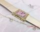 2017 Copy Cartier Tank Solo 24mm Gold Pink Face Silk Strap Watch (2)_th.jpg